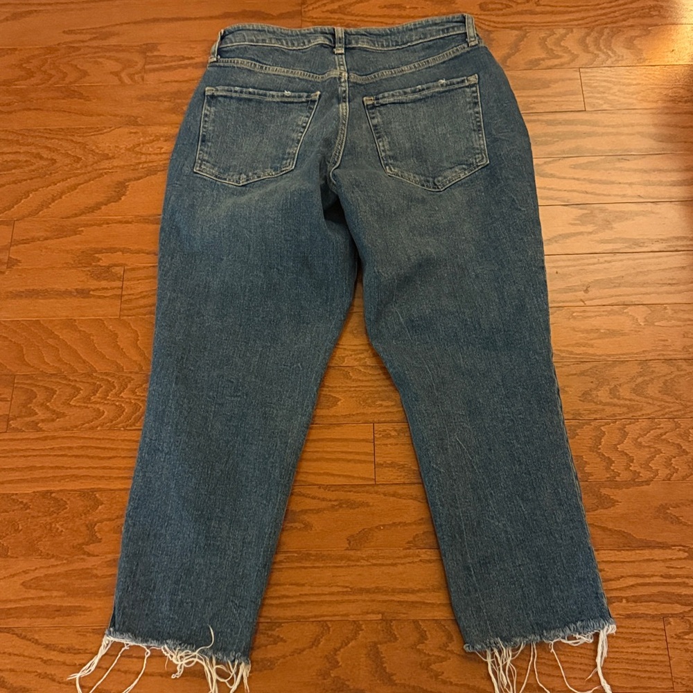 Old Navy high rise O.G. Straight distressed - Picture 3 of 4